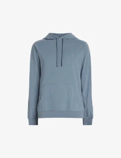 AllSaints Brace Ramskull-embroidered Cotton Hoody