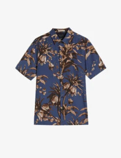 Ted Baker Belmar Floral-print Regular-fit Woven Shirt