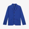 THE KOOPLES Notched-lapels Single-breasted Cotton Jacket -Selfidges Launches R04135863 BLU01 M