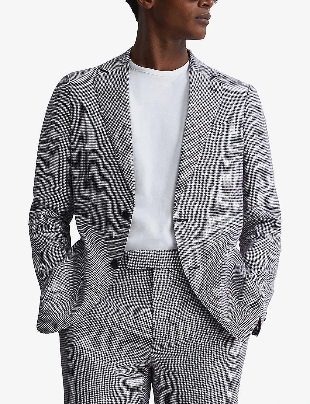 Reiss Squad Regular-fit Linen Blazer 5 Reiss Squad Regular-fit Linen Blazer - Image 3