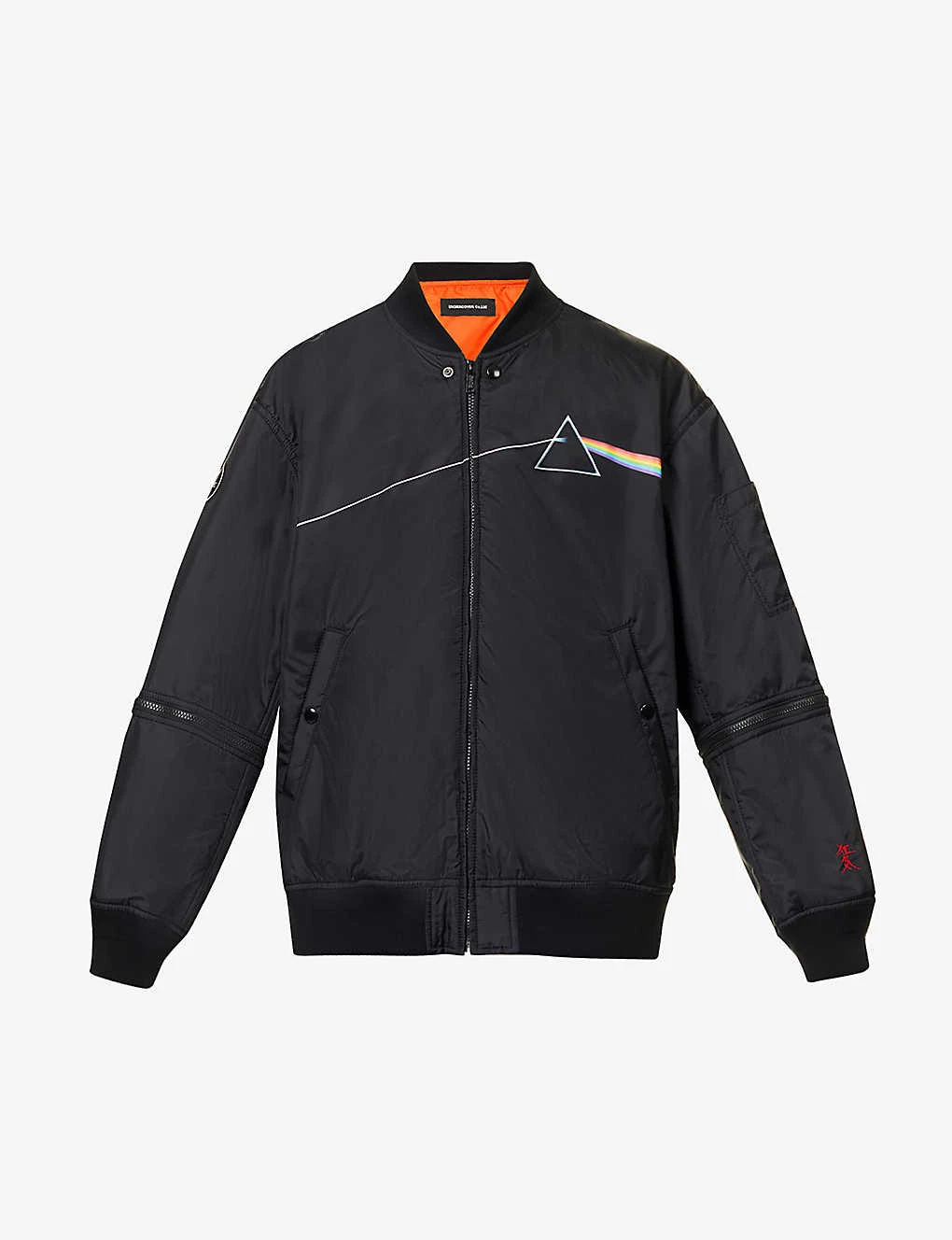 Undercover The Dark Side Of The Moon Graphic-print Removable-sleeve Shell Jacket 3 Undercover The Dark Side Of The Moon Graphic-print Removable-sleeve Shell Jacket