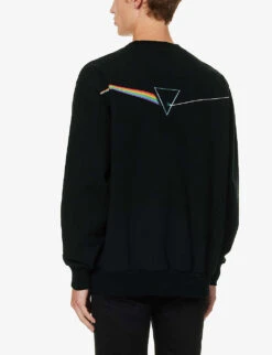 Undercover Rainbow Graphic-print Cotton-jersey Jumper -Selfidges Launches R04143683 BLACK ALT03