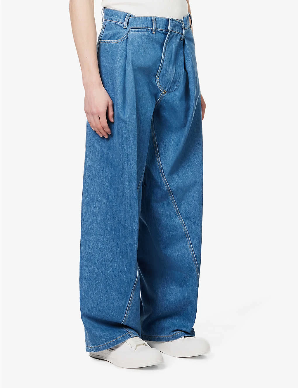 Shift Wide-leg Relaxed-fit Recycled Denim And Polyester–blend Jeans 5 Shift Wide-leg Relaxed-fit Recycled Denim And Polyester–blend Jeans - Image 3