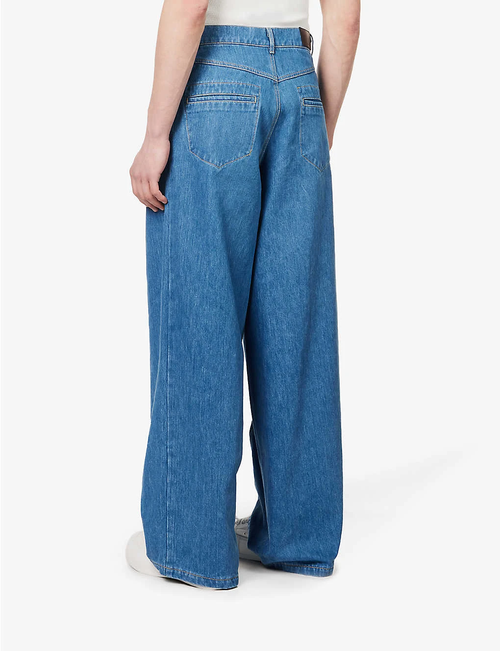 Shift Wide-leg Relaxed-fit Recycled Denim And Polyester–blend Jeans 6 Shift Wide-leg Relaxed-fit Recycled Denim And Polyester–blend Jeans - Image 4