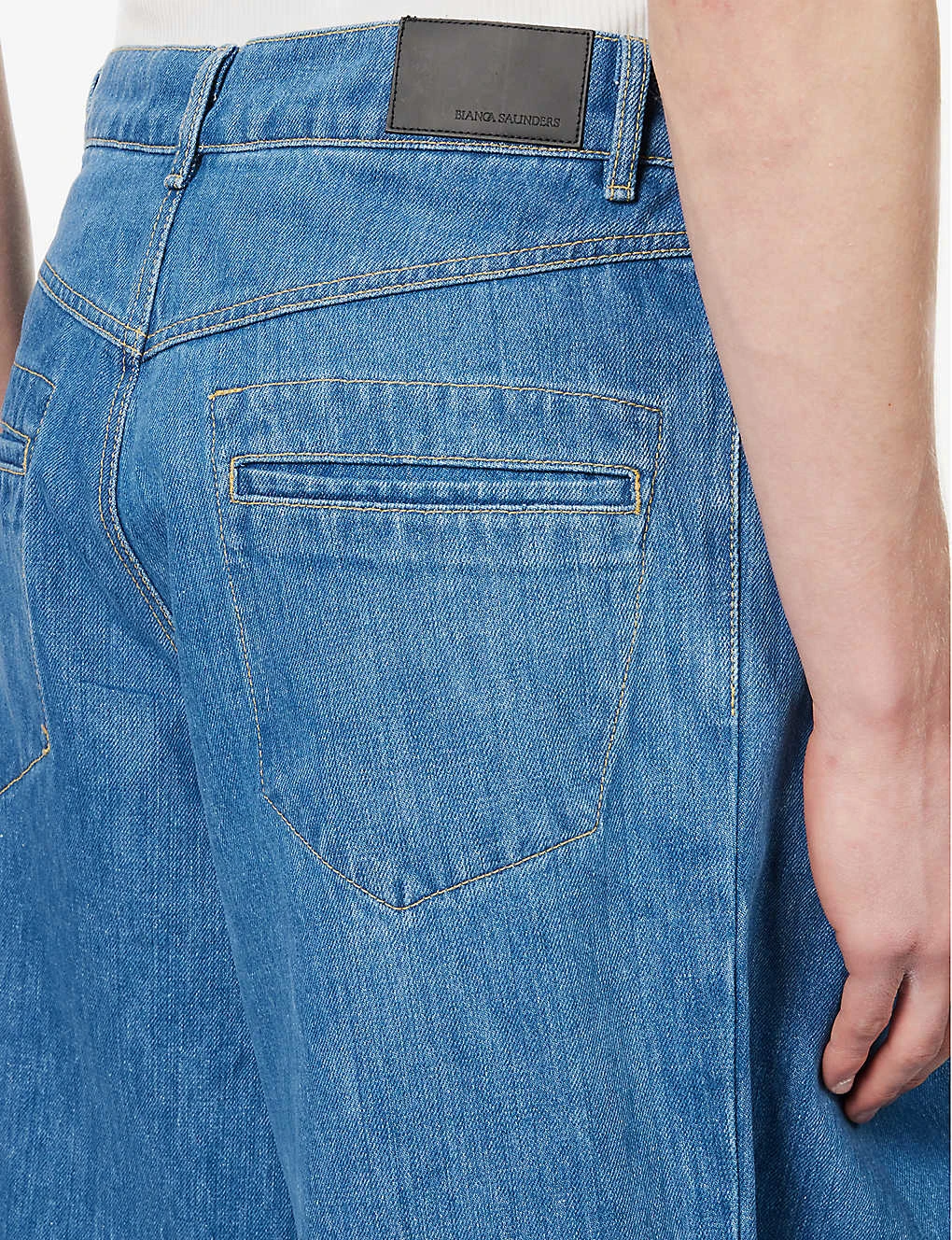 Shift Wide-leg Relaxed-fit Recycled Denim And Polyester–blend Jeans 7 Shift Wide-leg Relaxed-fit Recycled Denim And Polyester–blend Jeans - Image 5