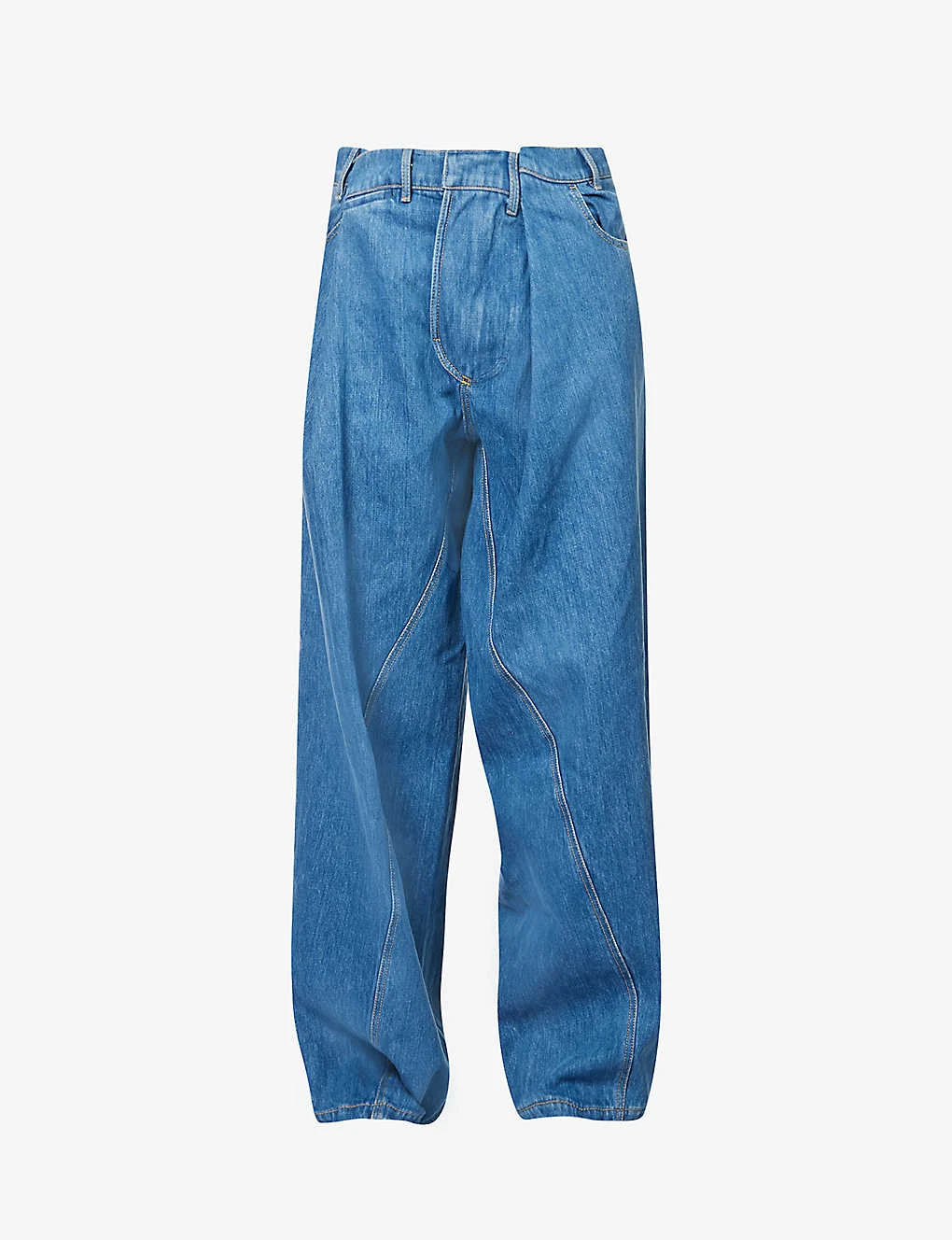 Shift Wide-leg Relaxed-fit Recycled Denim And Polyester–blend Jeans 3 Shift Wide-leg Relaxed-fit Recycled Denim And Polyester–blend Jeans