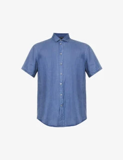 Emporio Armani Regular-fit Linen Shirt