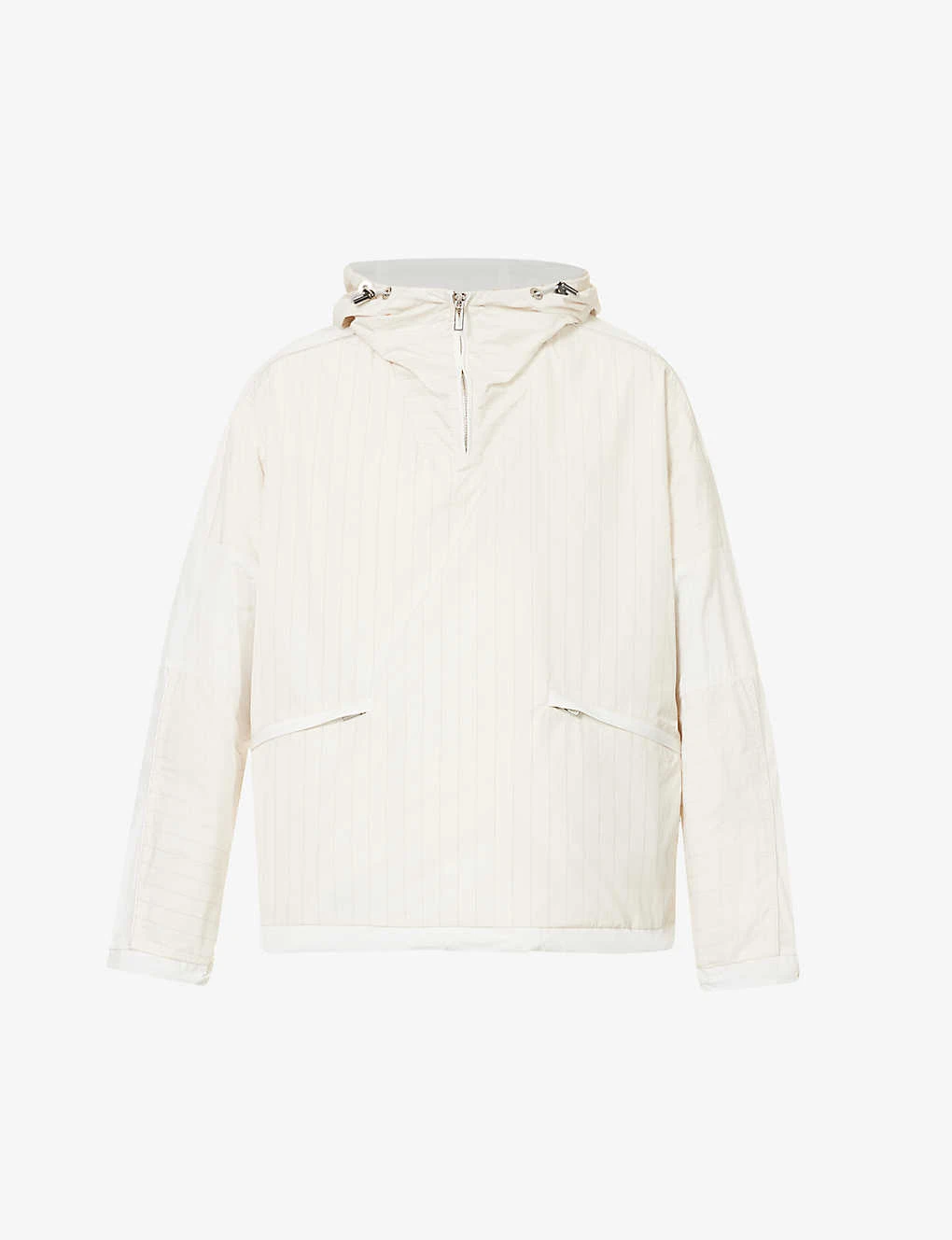 Emporio Armani Stripe-pattern Exposed-seams Shell Jacket 3 Emporio Armani Stripe-pattern Exposed-seams Shell Jacket