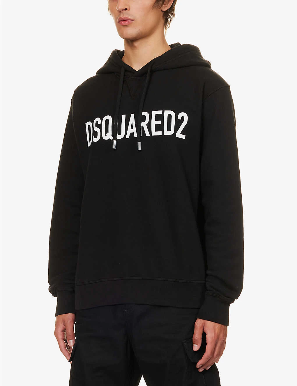 DSQUARED2 Logo-print Cotton-jersey Hoody 5 DSQUARED2 Logo-print Cotton-jersey Hoody - Image 3
