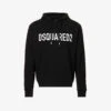 DSQUARED2 Logo-print Cotton-jersey Hoody -Selfidges Launches R04145477 BLACK M