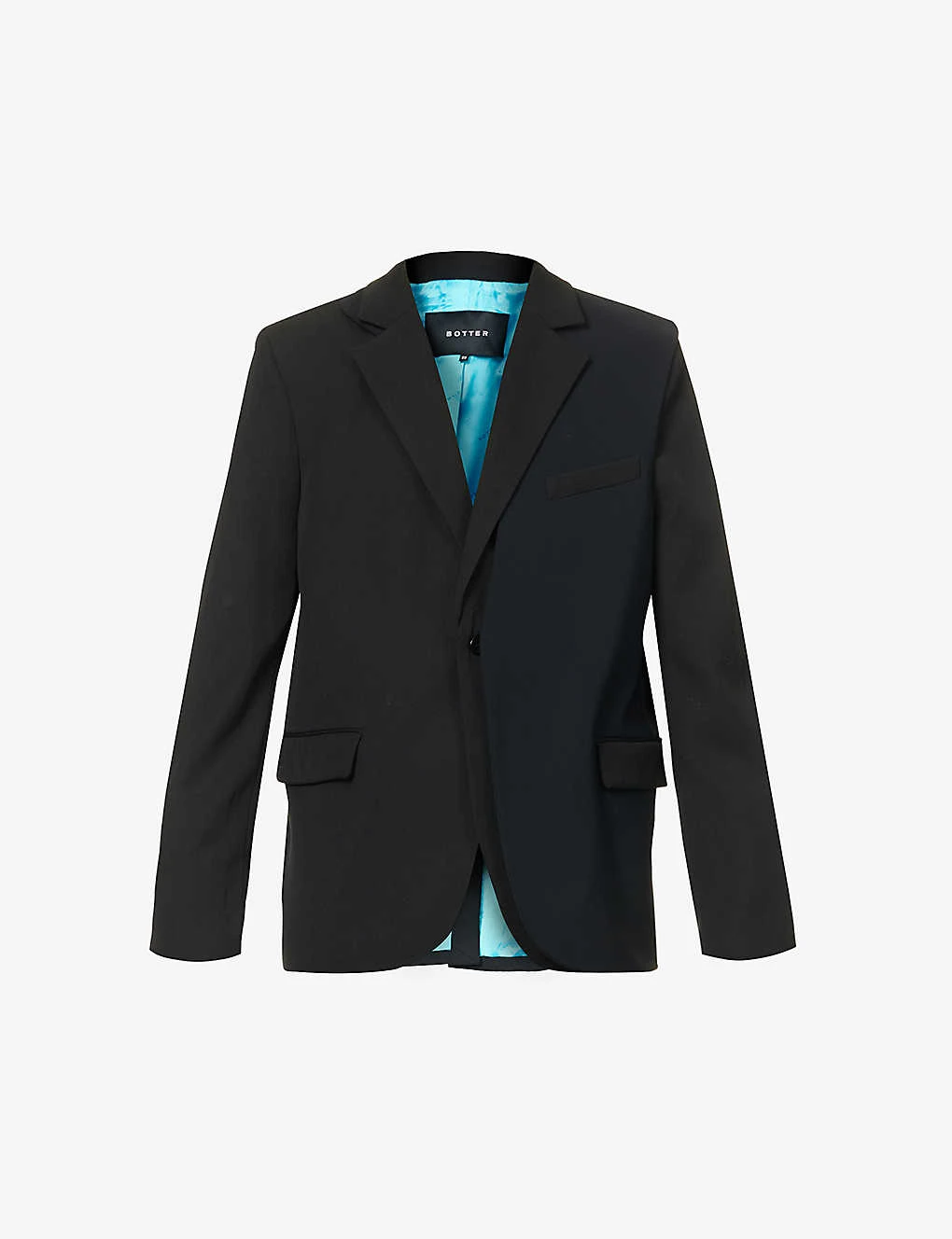 Dive Cross-panel Single-breasted Relaxed-fit Wool Jacket 3 Dive Cross-panel Single-breasted Relaxed-fit Wool Jacket