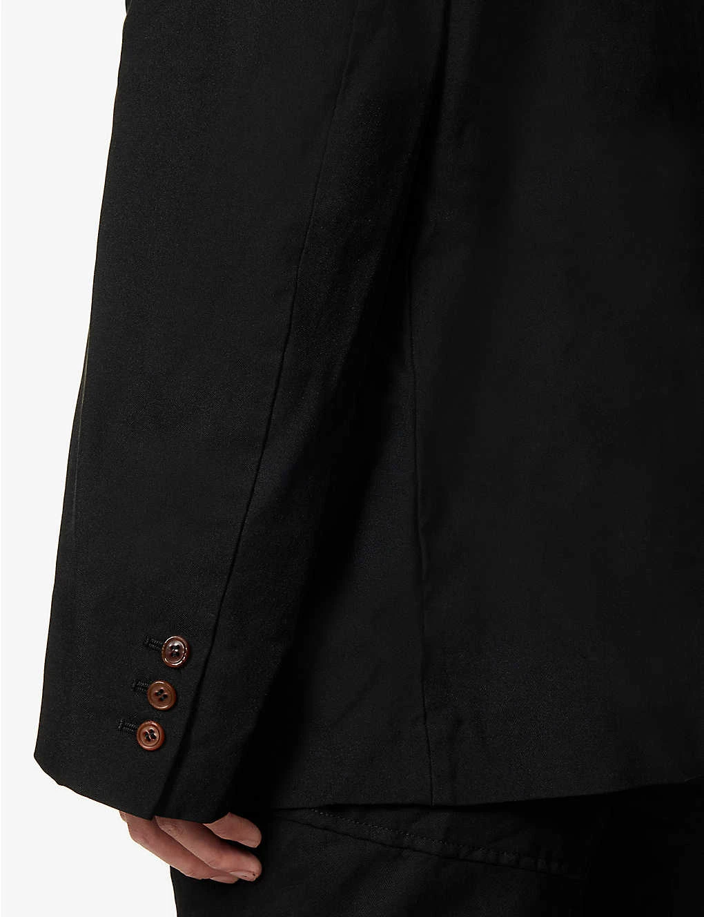 Notched-lapel Patch-pocket Relaxed-fit Woven Jacket 9 Notched-lapel Patch-pocket Relaxed-fit Woven Jacket - Image 7