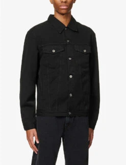 Wave Off Brand-embroidered Regular-fit Cotton-canvas Jacket -Selfidges Launches R04147030 BLACKBLACK ALT02