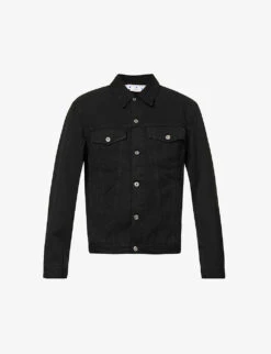 Wave Off Brand-embroidered Regular-fit Cotton-canvas Jacket