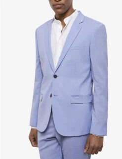 THE KOOPLES Single-breasted Slim-fit Wool Jacket 9 THE KOOPLES Single-breasted Slim-fit Wool Jacket -Selfidges Launches R04147353 BLU03 ALT02