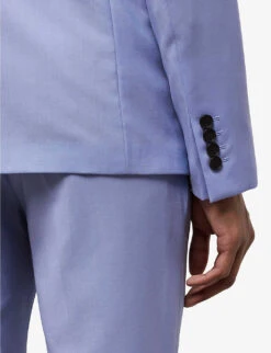 THE KOOPLES Single-breasted Slim-fit Wool Jacket 11 THE KOOPLES Single-breasted Slim-fit Wool Jacket -Selfidges Launches R04147353 BLU03 ALT04