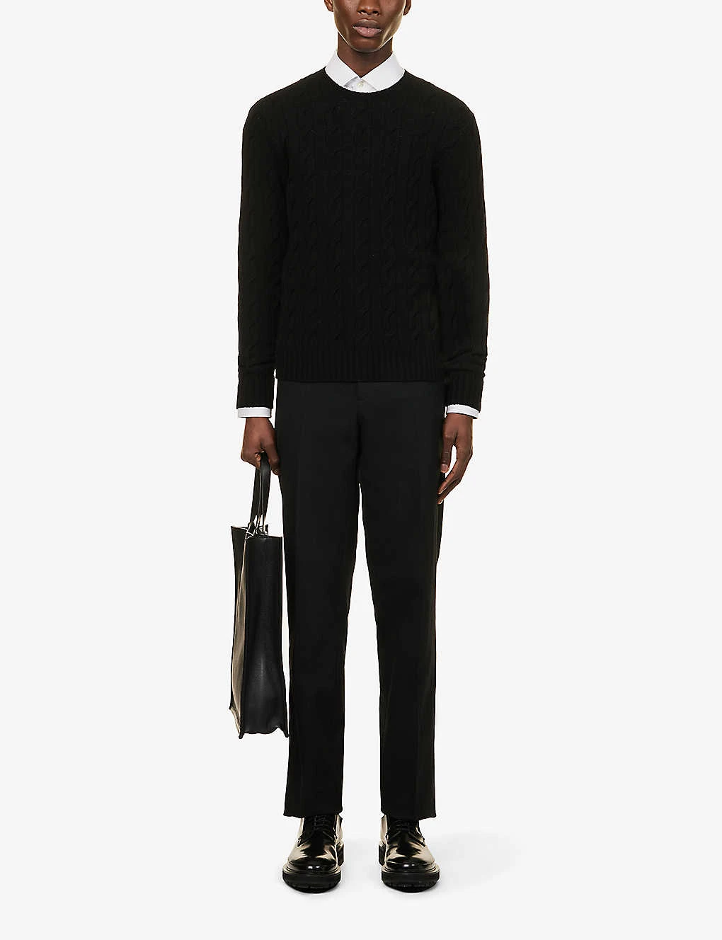 Cable-knit Regular-fit Cashmere-knit Jumper 4 Cable-knit Regular-fit Cashmere-knit Jumper - Image 2