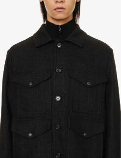 Chencery Patch-pocket Linen-blend Bomber Jacket -Selfidges Launches R04147821 BLACK ALT04