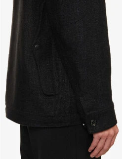 Chencery Patch-pocket Linen-blend Bomber Jacket -Selfidges Launches R04147821 BLACK ALT05