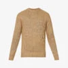 Ribbed-knit Regular-fit Silk-linen-blend Jumper -Selfidges Launches R04147828 ICONKHAKI M