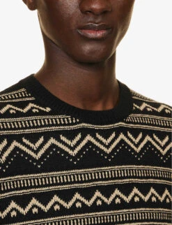 Striped Relaxed-fit Silk And Cashmere-blend Jumper -Selfidges Launches R04147830 CLASSICBLACKANDTAN ALT04