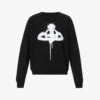 Vivienne Westwood Spray Orb Graphic-print Organic-cotton Sweatshirt 2 Vivienne Westwood Spray Orb Graphic-print Organic-cotton Sweatshirt -Selfidges Launches R04147881 BLACK M