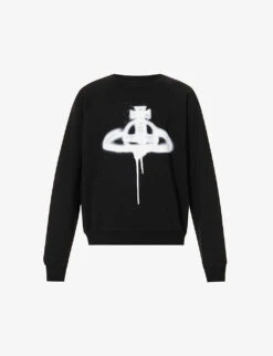 Vivienne Westwood Spray Orb Graphic-print Organic-cotton Sweatshirt