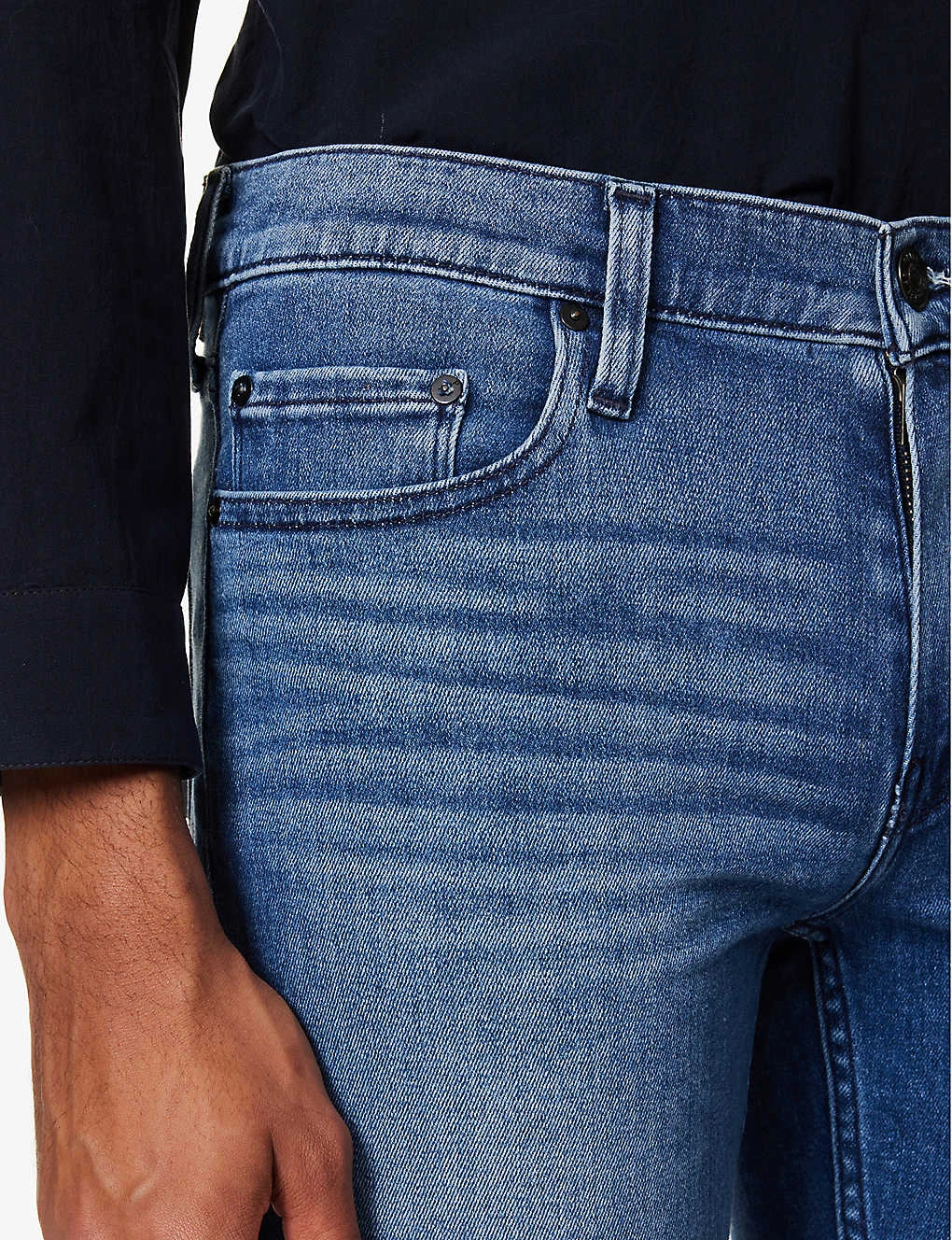 Paige Lennox Slim-leg Low-rise Stretch-cotton Blend Denim Jeans 7 Paige Lennox Slim-leg Low-rise Stretch-cotton Blend Denim Jeans - Image 5