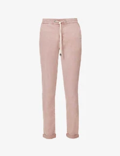 Paige Fraser Drawstring Regular-fit Straight-leg Stretch-woven Trousers