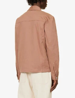 Paige Elsmar Pleated-cuff Regular-fit Stretch-denim Jacket -Selfidges Launches R04148232 DEEPMAUVE ALT03