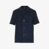 PAUL SMITH Towel Stripe Camp-collar Regular-fit Cotton-blend Shirt