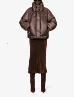 UVR Padded Boxy-fit Shell-down Jacket -Selfidges Launches R04149484 MUD ALT02