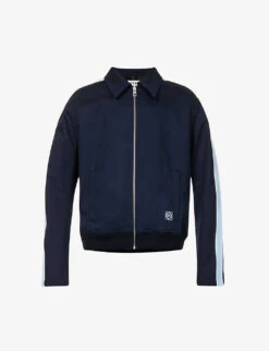 Loewe Contrast-taping Collared Stretch-cotton Jacket