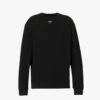 Prada Brand-plaque Relaxed-fit Cotton-jersey Sweatshirt -Selfidges Launches R04152243 BLACK M