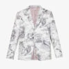 Graphic-print Regular-fit Cotton-canvas Jacket -Selfidges Launches R04152279 BLKWHT M