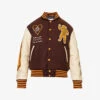 Billionaire Boys Club Brand-appliquéd Boxy-fit Woven Varsity Jacket -Selfidges Launches R04153427 BROWN M