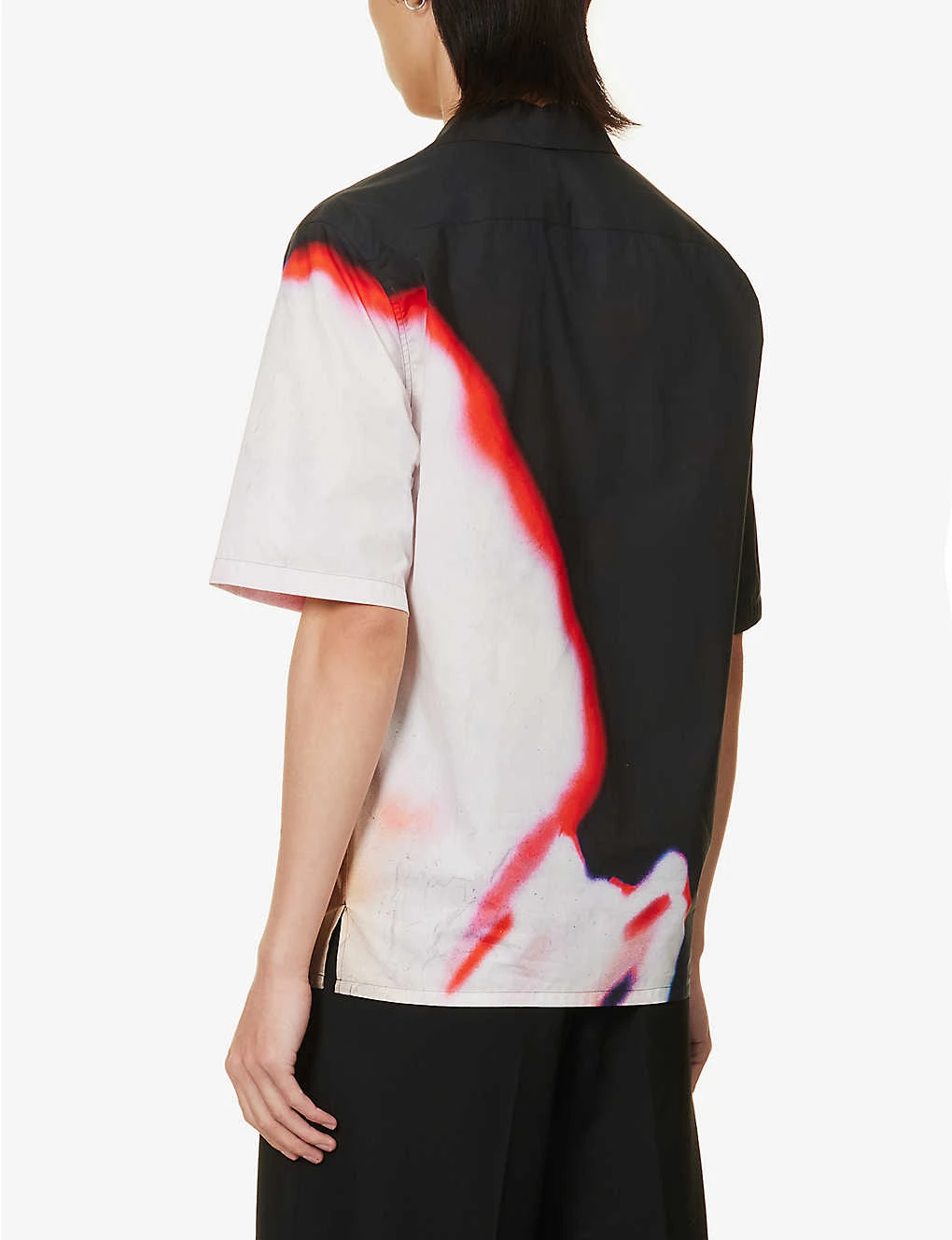 Alexander McQueen Graphic-print Camp-collar Relaxed-fit Cotton-poplin Shirt 6 Alexander McQueen Graphic-print Camp-collar Relaxed-fit Cotton-poplin Shirt - Image 4