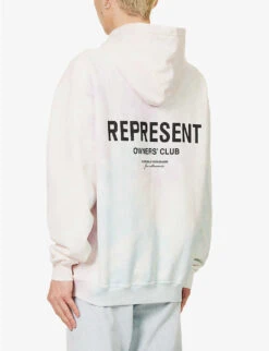 Represent Owners' Club Tie-dye Print Relaxed-fit Cotton-jersey Hoody 10 Represent Owners' Club Tie-dye Print Relaxed-fit Cotton-jersey Hoody -Selfidges Launches R04157362 TIEDYE ALT03