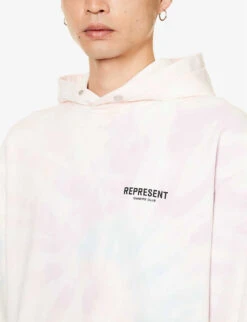 Represent Owners' Club Tie-dye Print Relaxed-fit Cotton-jersey Hoody 11 Represent Owners' Club Tie-dye Print Relaxed-fit Cotton-jersey Hoody -Selfidges Launches R04157362 TIEDYE ALT04
