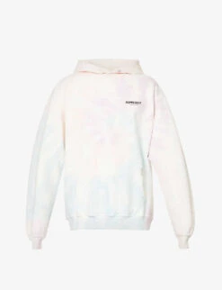 Represent Owners' Club Tie-dye Print Relaxed-fit Cotton-jersey Hoody
