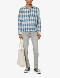 FRAME L'homme Slim-fit Straight-leg Stretch-denim Jeans -Selfidges Launches R04157966 SOLANO ALT01