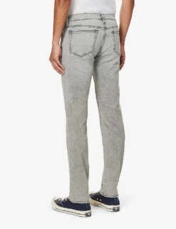 FRAME L'homme Slim-fit Straight-leg Stretch-denim Jeans -Selfidges Launches R04157966 SOLANO ALT03