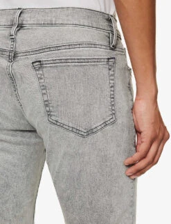 FRAME L'homme Slim-fit Straight-leg Stretch-denim Jeans -Selfidges Launches R04157966 SOLANO ALT05