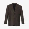 Bottega Veneta Notched-lapel Single-breasted Relaxed-fit Wool Blazer