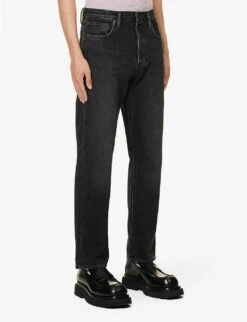 Acne Studios 1996 Faded-wash Regular-fit Jeans -Selfidges Launches R04158782 VINTAGEBLACK ALT02