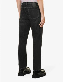 Acne Studios 1996 Faded-wash Regular-fit Jeans -Selfidges Launches R04158782 VINTAGEBLACK ALT03
