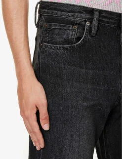 Acne Studios 1996 Faded-wash Regular-fit Jeans -Selfidges Launches R04158782 VINTAGEBLACK ALT04