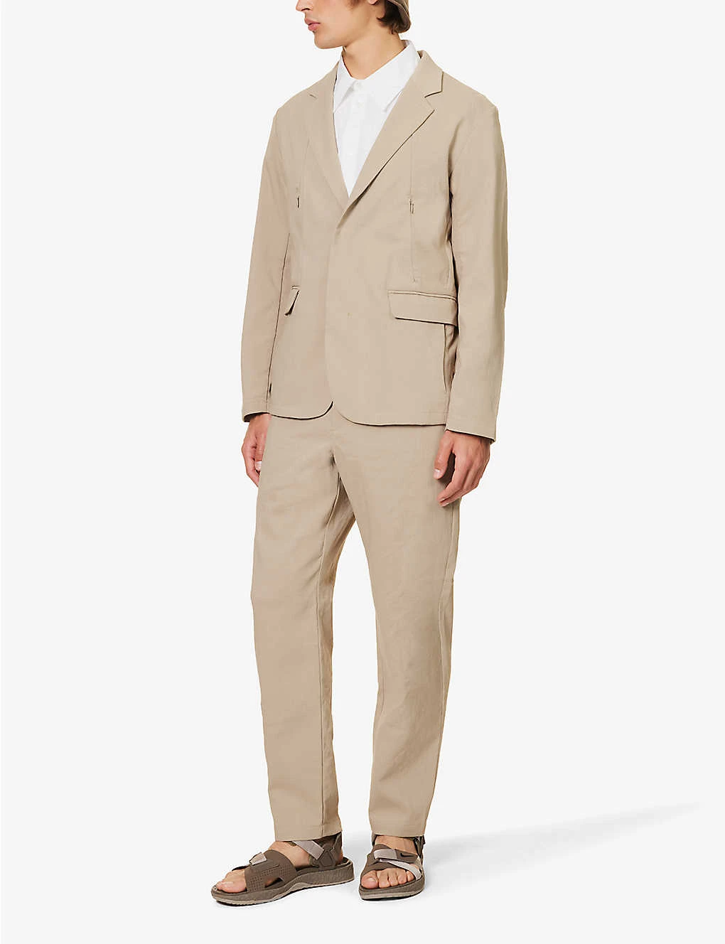 Snow Peak Air Comfort Single-breasted Regular-fit Woven Blazer 4 Snow Peak Air Comfort Single-breasted Regular-fit Woven Blazer - Image 2