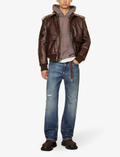 Rhude Moon Graphic-print Cotton-jersey Hoody -Selfidges Launches R04160421 VINTAGEGREY ALT01