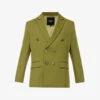 Mark Rothko Double-breasted Relaxed-fit Stretch Woven-blend Blazer -Selfidges Launches R04162393 GREEN M